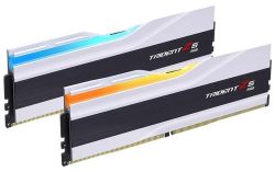  32Gb x 2 (64Gb Kit) DDR5, 6000 MHz, G.Skill Trident Z5 RGB, White, 36-36-36-96, 1.35V,   (F5-6000J3636F32GX2-TZ5RW)