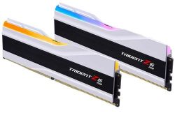 Память 32Gb x 2 (64Gb Kit) DDR5, 6000 MHz, G.Skill Trident Z5 RGB, White, 36-36-36-96, 1.35V, с радиатором (F5-6000J3636F32GX2-TZ5RW) - Картинка 2