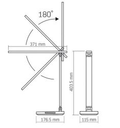 ����� ���������� LED Videx TF17B, Black, 18 ��, 500 ��, 1800K - 6500K, ������������ ������� (8 ��), ��������� ����������, USB, IP20 (VL-TF17B) - �������� 6