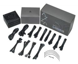 Блок живлення 1000 Вт, AZZA, Black, модульний, 80+ Platinum, 12 см, 4xMolex / 12xSATA / 4x6+2-pin / 1x16-pin / 1x20+4-pin / 2x4+4-pin, захист UVP/OVP/OPP/OCP/SCP/OTP/AFC/SIP (PSAZ-1000P) - Картинка 3