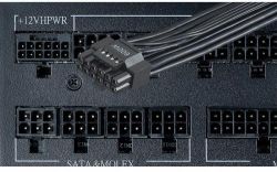 Блок живлення 1000 Вт, AZZA, Black, модульний, 80+ Platinum, 12 см, 4xMolex / 12xSATA / 4x6+2-pin / 1x16-pin / 1x20+4-pin / 2x4+4-pin, захист UVP/OVP/OPP/OCP/SCP/OTP/AFC/SIP (PSAZ-1000P) - Картинка 4