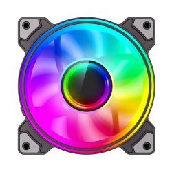 ���������� 120 ��, GameMax Dual Ring Infinity, Black, 120�120�25 ��, ARGB ���������, 1200 ��/���, 30 ��, 3-pin/Molex / 3-pin ARGB