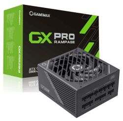 Блок живлення 1250 Вт, GameMax GX-1250 PRO, Black, модульний, 80+ Platinum, Active PFC, 13.5 см, 3xMolex / 10xSATA / 1x16-pin / 4x6+2-pin / 2x4+4-pin / 1x20+4-pin, захист OTP / OCP / SCP / OVP / UVP / OPP - Картинка 7