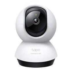 IP ������ TP-Link Tapo C220, White/Black, 4 �� (2560x1440/30 fps), 1/3" CMOS, H.264/G.711, f/1.6, f=4 ��, WiFi (2.4 GHz), ����/����, ��-��������� 850 �� �� 9 �, ������������ ����������, microSD, iOS 9+ / Android 4.4+