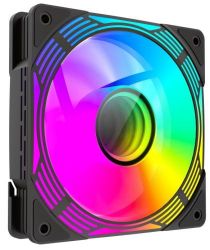 ���������� 120 ��, GameMax KF300R, Black, 3 ��, 120�120�25 ��, RGB ���������, 800-1600 ��/���, �� 31.2 ��, 4-pin (PWM) / 3-pin (RGB), Hydraulic Bearing, 9 Reverse Fan Blade (KF300R BK) - �������� 3