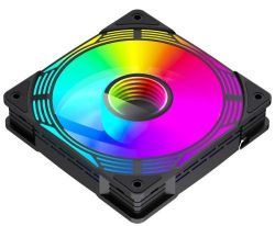 ���������� 120 ��, GameMax KF300R, Black, 3 ��, 120�120�25 ��, RGB ���������, 800-1600 ��/���, �� 31.2 ��, 4-pin (PWM) / 3-pin (RGB), Hydraulic Bearing, 9 Reverse Fan Blade (KF300R BK) - �������� 4