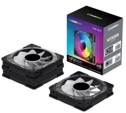 ���������� 120 ��, GameMax KF300R, Black, 3 ��, 120�120�25 ��, RGB ���������, 800-1600 ��/���, �� 31.2 ��, 4-pin (PWM) / 3-pin (RGB), Hydraulic Bearing, 9 Reverse Fan Blade (KF300R BK) - �������� 8