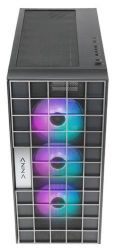 ������ AZZA NEO, Black, ��� ��, Mid Tower, ��� E-ATX / ATX / Micro ATX / Mini ITX, 2xUSB 3.0 / 1xType-C, ����. CPU - 170 �� / VGA - 390 ��, 4x120 �� LFO-4412D ARGB, ������� ������ �� ����������� ������ (CSAZ-500) - �������� 3