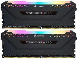 ' 32Gb x 2 (64Gb Kit) DDR4, 3600 MHz, Corsair Vengeance RGB Pro, Black, 18-22-22-42, 1.35V,   (CMW64GX4M2D3600C18)