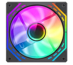 ���������� 120 ��, GameMax FN12A-S2I-R, Black, 120�120�25 ��, ARGB ���������, 800-1600 ��/���, �� 31.21 ��, 4-pin (PWM) / 3-pin (ARGB), ����������������� ���������