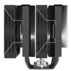 Кулер для процессора GameMax Twin 600, Black, алюминий/медь, 2x120 мм, для Intel 1700/1200/115x, AMD AM5/AM4, до 250 Вт, высота 155 мм - Картинка 4