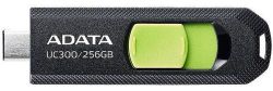 ���� ���������� USB 256Gb ADATA UC300, Black/Green, Type-C 3.2 Gen 1, �� 100 ��/� (ACHO-UC300-256G-RBK/GN)