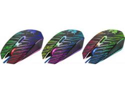 Мышь Defender Dark Agent GM-590L, Black, USB, оптическая, 1200-7200 dpi, 60 IPS, радужная подсветка, 5 программируемых кнопок, 1.5 м, коврик в комплекте (52590) - Картинка 2