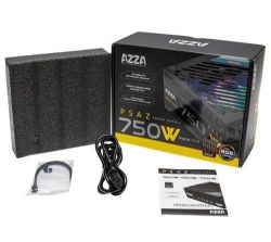 ���� �������� 750 ��, AZZA, Black, 80+ Bronze, 12 ��, ARGB �����������, 2xMolex / 5xSATA / 4x6+2-pin / 1x20+4-pin / 2x4+4-pin, ������ UVP/OVP/OPP/OCP/SCP (PSAZ-750W ARGB) - �������� 5