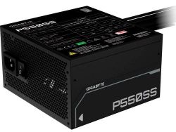 Блок живлення 550 Вт, Gigabyte P550SS, Black, 80+ Silver, Active PFC, 12 см, 2xMolex / 5xSATA / 2x6+2-pin / 1x20+4-pin / 1x4+4-pin, захист OVP/OPP/SCP/UVP/OCP/OTP (GP-P550SS) - Картинка 2