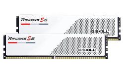 ' 16Gb x 2 (32Gb Kit) DDR5, 6400 MHz, G.Skill Ripjaws S5, White, 36-48-48-102, 1.35V,   (F5-6400J3648F16GX2-RS5W)