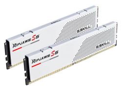 Память 16Gb x 2 (32Gb Kit) DDR5, 6400 MHz, G.Skill Ripjaws S5, White, 36-48-48-102, 1.35V, с радиатором (F5-6400J3648F16GX2-RS5W) - Картинка 2
