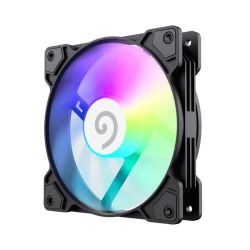 Вентилятор 120 мм, GameMax FN12A-S5, Black, 120х120х25 мм, ARGB подсветка, 800-1600 об/мин, до 30 дБ, 4-pin (PWM, 50 см) / 3-pin (ARGB, 50 см), гидродинамический подшипник - Картинка 3