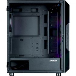 Корпус Zalman i3 NEO ARGB, Black, Mid Tower, без БП, для ATX / Micro ATX / Mini ITX, 2xUSB 3.0 / 1xUSB 2.0, макс. CPU - 160 мм / VGA - 355 мм, 4x120 мм ARGB, боковая панель из закаленного стекла - Картинка 4