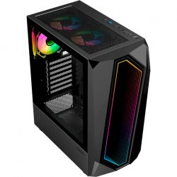 Корпус GameMax Time Bandit, Black, без БЖ, Mid Tower, для ATX / MicroATX / Mini-ITX, 2xUSB 2.0 / 1xUSB 3.0, макс. CPU - 170 мм / VGA - 330 мм, 2x140 мм (Time Bandit) - Картинка 7