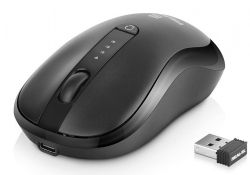 ���� REAL-EL RM-450W Rechargeable Wireless, Black, ������������, Type-C, BT, ����������, 2400 dpi, 3 ������