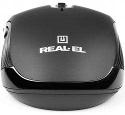 ���� REAL-EL RM-331W Wireless, Black, ������������, USB, ����������, 1600 dpi, 5 ������, 2xAAA - �������� 7
