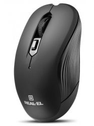 ���� REAL-EL RM-331W Wireless, Black, ������������, USB, ����������, 1600 dpi, 5 ������, 2xAAA - �������� 9