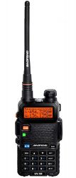  Baofeng UV-5R, Black, LCD 320240, 2.4", UHF400~470   VHF136~174 ,   128, 1800 