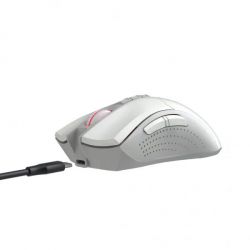 Мышь беспроводная Bloody R90 Plus, White, USB 2.4GHz, оптическая (сенсор BC3332-S), 100 - 5000 cpi, 150 IPS, 8 программируемых кнопок, аккумулятор 500 mAh - Картинка 4