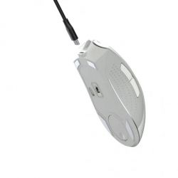 Мышь беспроводная Bloody R90 Plus, White, USB 2.4GHz, оптическая (сенсор BC3332-S), 100 - 5000 cpi, 150 IPS, 8 программируемых кнопок, аккумулятор 500 mAh - Картинка 6