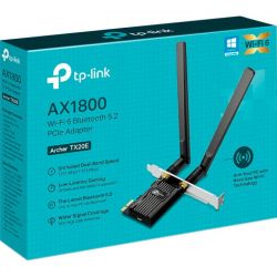 C  PCI-E TP-Link Archer TX20E, PCI-E x1, WiFi 6, 2.4GHz ( 574 /) / 5GHz ( 1200 /), Bluetooth 5.2, 2    (5 dBi),   -  2