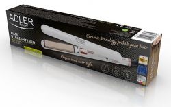 Выпрямитель (Утюжок) для волос Adler AD-2317, White, 35 Вт, керамика, длина 25 см, нагрев до 200°С - Картинка 5