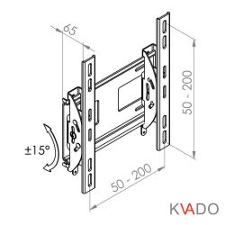 � ��������� ��������� LCD/Plasma TV 15-43" ����� �-31 ���� ������, �� 45 ��, VESA:200x200 ��, ������: -15 ~ +15, ������ �� �����: 65 �� - �������� 7