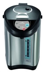 Термопот Monte MT-1860, Silver/Black, 900W, 3.8л, емкость из нержавеющей стали, шкала уровня воды, три способа подачи воды, функция повторного кипячения, ручка для переноски, защита от перегрева, Детский замок - Картинка 2