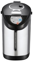 Термопот Monte МТ-1861, Silver/Black, 900W, 4.6л, емкость из нержавеющей стали, шкала уровня воды, три способа подачи воды, функция повторного кипячения, ручка для переноски, защита от перегрева, Детский замок - Картинка 2