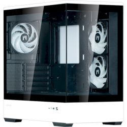 Корпус Zalman P30 BW, Black/White, Mini Tower, без БП, для Micro ATX / Mini ITX, 1xType-C / 1xUSB 3.0, макс. CPU - 173 мм / VGA - 420 мм, 3x120 мм ARGB, боковая и передняя панель из закаленного стекла - Картинка 2