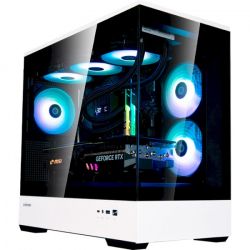 Корпус Zalman P30 BW, Black/White, Mini Tower, без БП, для Micro ATX / Mini ITX, 1xType-C / 1xUSB 3.0, макс. CPU - 173 мм / VGA - 420 мм, 3x120 мм ARGB, боковая и передняя панель из закаленного стекла - Картинка 7