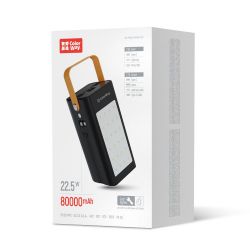 УМБ COLORWAY 80000 mAh LCD/Lamp PD 22.5W Black (CW-PB800LPA8BK-PDD) - Картинка 4