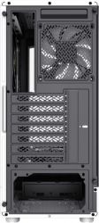 Корпус GameMax Vista COC AW, White, без БП, Mid Tower, ATX / Micro ATX / Mini-ITX, 1xType-C / 1xUSB 3.0 / 1xUSB 2.0, макс. CPU - 155 мм / VGA - 330 мм, 5x120 мм ARGB, боковая и передняя панель из закаленного стекла, ARGB Fan HUB - Картинка 4