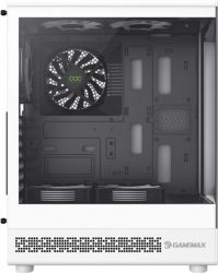 Корпус GameMax Vista COC AW, White, без БП, Mid Tower, ATX / Micro ATX / Mini-ITX, 1xType-C / 1xUSB 3.0 / 1xUSB 2.0, макс. CPU - 155 мм / VGA - 330 мм, 5x120 мм ARGB, боковая и передняя панель из закаленного стекла, ARGB Fan HUB - Картинка 6