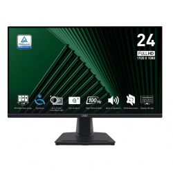  23.8" MSI PRO MP245G, Black, WLED, IPS, 1920x1080 (16:9), 1 , 100 , 300 /, 1300:1, 178/178, VGA/HDMI/DP, 2x2 , VESA 100x100 , Adaptive Sync