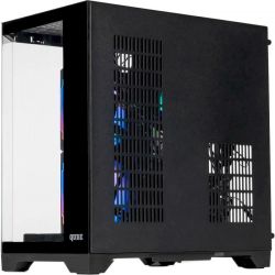 ������ Qube Crystal ARGB, White, Mini Tower, ��� ��, ��� microATX / mini-ITX, 1xUSB 3.2 / 2xUSB 2.0, ����. CPU - 160 �� / VGA - 320 ��, 5x120 �� RGB, ���� ������ �� ������������� ���� (CRYSTAL_GWNU3) - �������� 5
