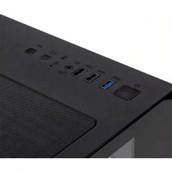 ������ Qube Crystal ARGB, White, Mini Tower, ��� ��, ��� microATX / mini-ITX, 1xUSB 3.2 / 2xUSB 2.0, ����. CPU - 160 �� / VGA - 320 ��, 5x120 �� RGB, ���� ������ �� ������������� ���� (CRYSTAL_GWNU3) - �������� 6