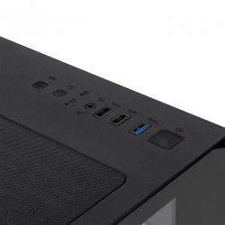 Корпус Qube Crystal ARGB, Black, Mini Tower, без БЖ, для microATX / mini-ITX, 1xUSB 3.2 / 2xUSB 2.0, макс. CPU - 160 мм / VGA - 320 мм, 5x120 мм RGB, бічна панель із загартованого скла (CRYSTAL_GBNU3) - Картинка 7