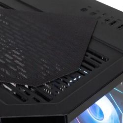 Корпус Qube Crystal ARGB, Black, Mini Tower, без БЖ, для microATX / mini-ITX, 1xUSB 3.2 / 2xUSB 2.0, макс. CPU - 160 мм / VGA - 320 мм, 5x120 мм RGB, бічна панель із загартованого скла (CRYSTAL_GBNU3) - Картинка 8