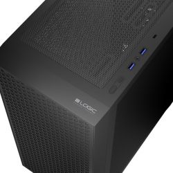 Корпус LogicConcept Dart Pro Midi Mash, Black, без БЖ, Midi Tower, для ATX / Micro ATX / Mini-ITX, 1xType-C / 2xUSB 3.0, макс. CPU - 155 мм / VGA - 340 мм, 4x120 мм - Картинка 3