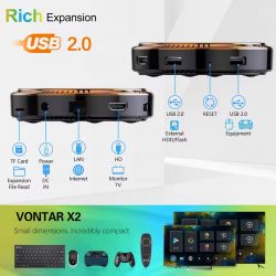 ��-��������� Vontar X2 Amlogic S905W2, 2Gb/16Gb, Wi-Fi 2.4G +5G +100 Mb, USB2.0x2, Mali-G31, HDMI, BT, Android 11, 4K 60 fps - �������� 3