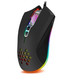 Мышь GamePro Phoenix (GM543), Black, USB, оптическая (сенсор Sunplus 199 IC), 6400 dpi, 8 кнопок, кабель 1.5 м, RGB подсветка - Картинка 8