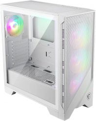 ������ MSI MAG FORGE 320R AIRFLOW, White, ��� ��, Mid Tower, ��� ATX / Micro-ATX / Mini-ITX, 2xUSB 3.2, ����. CPU - 160 �� / VGA - 390 ��, 4x120 �� ARGB, ������� ������ �� ����������� ������ 4 ��