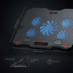 ϳ������� ��� �������� �� 15.6" GamePro CP627, Black, RGB �����������, 1 � 125 ��, 4 � 60 �� ���������� (28 dB 3200 rpm), �����/�������, 2xUSB 2.0, 360 x 255 x 28 ��, 800 � - �������� 6